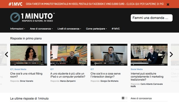 Tutto in 1 minuto…